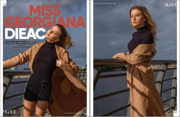 Model Daniela Georgiana for Vigour magazine, by Lance Burkitt Fashion beauty Portrait Photography